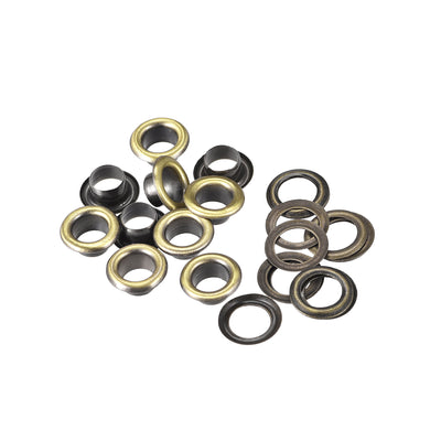 Harfington Eyelets with Washers - Iron Hollow Rivets Grommets Set