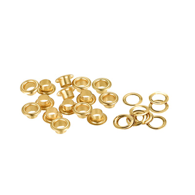 Harfington Eyelets with Washers - Iron Hollow Rivets Grommets Set