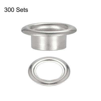 Harfington Eyelets with Washers,  Iron Hollow Rivets Grommets Kit for Leather