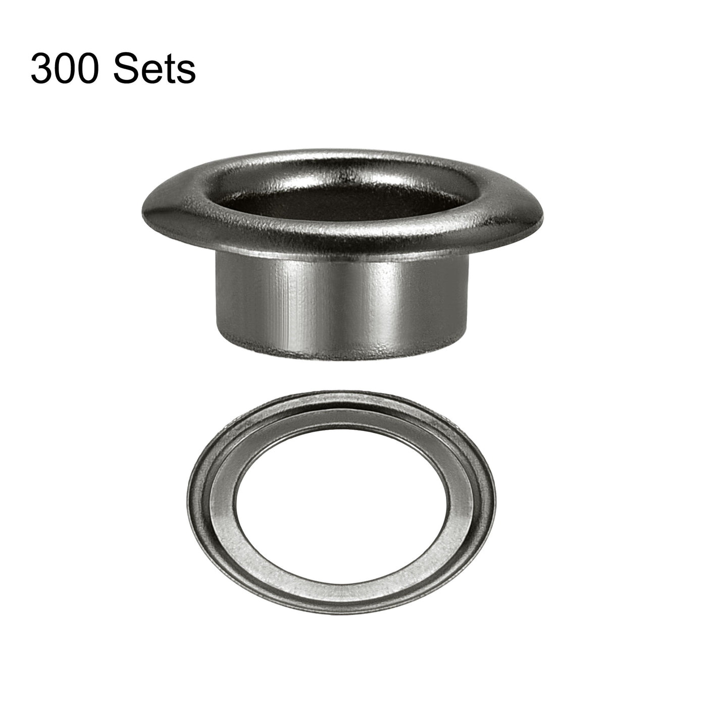 Harfington Eyelets with Washers,  Iron Hollow Rivets Grommets Kit for Leather