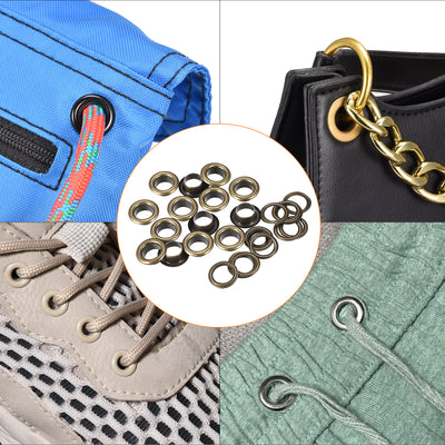 Harfington Eyelets with Washers -  Iron Hollow Rivets Grommets Kit