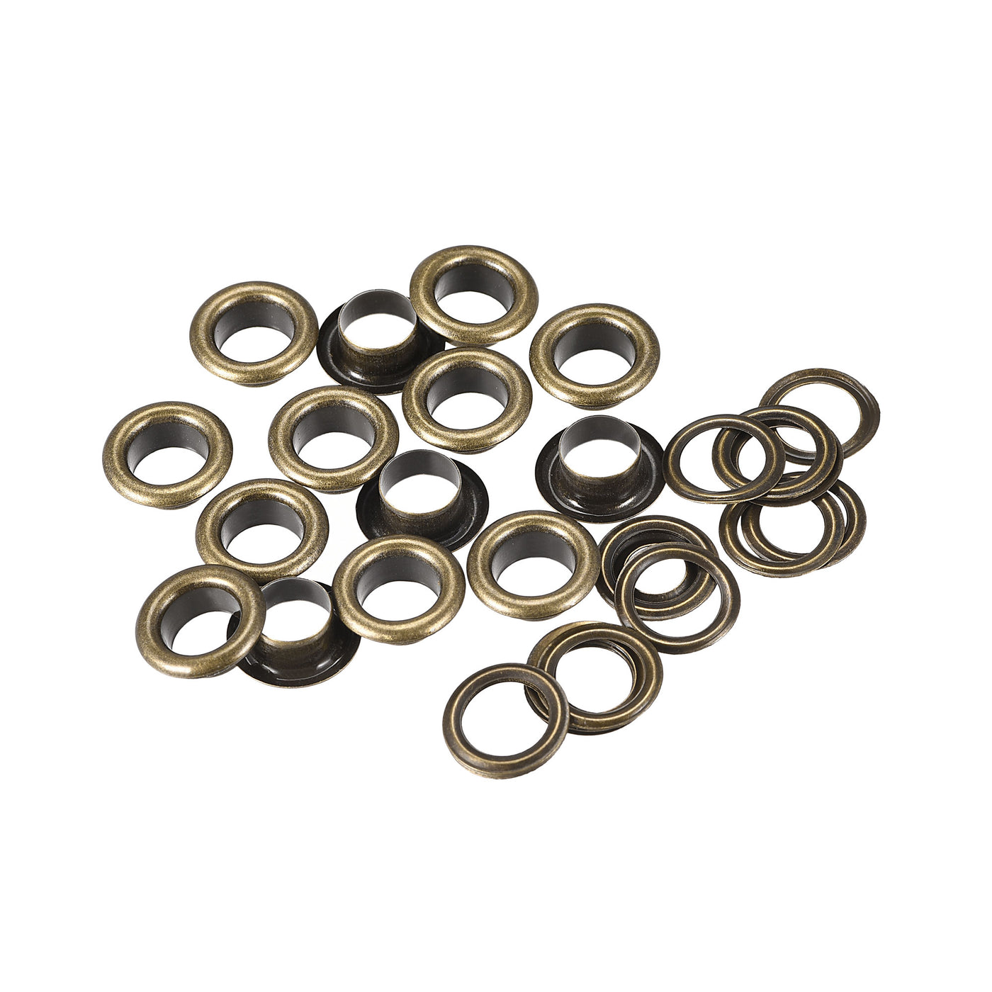 Harfington Eyelets with Washers,  Iron Hollow Rivets Grommets Kit for Leather