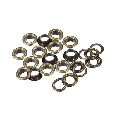 Harfington Eyelets with Washers,  Iron Hollow Rivets Grommets Kit for Leather