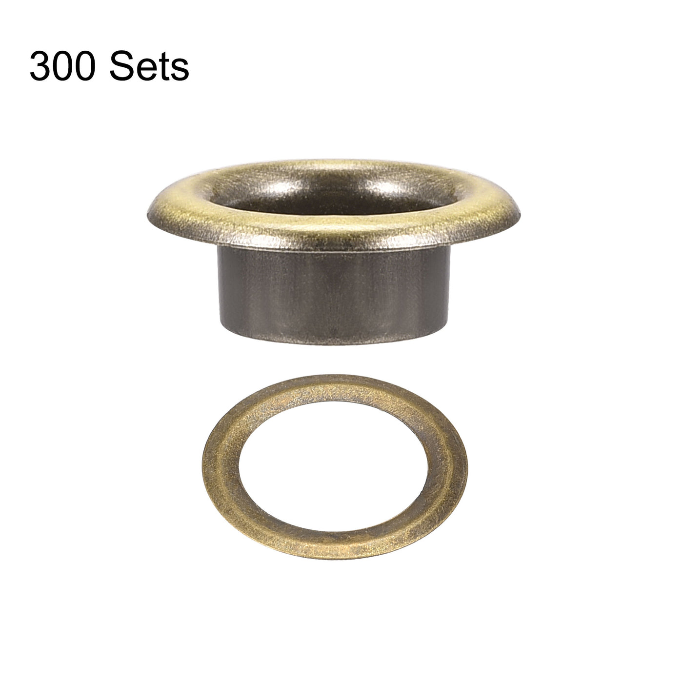 Harfington Eyelets with Washers,  Iron Hollow Rivets Grommets Kit for Leather