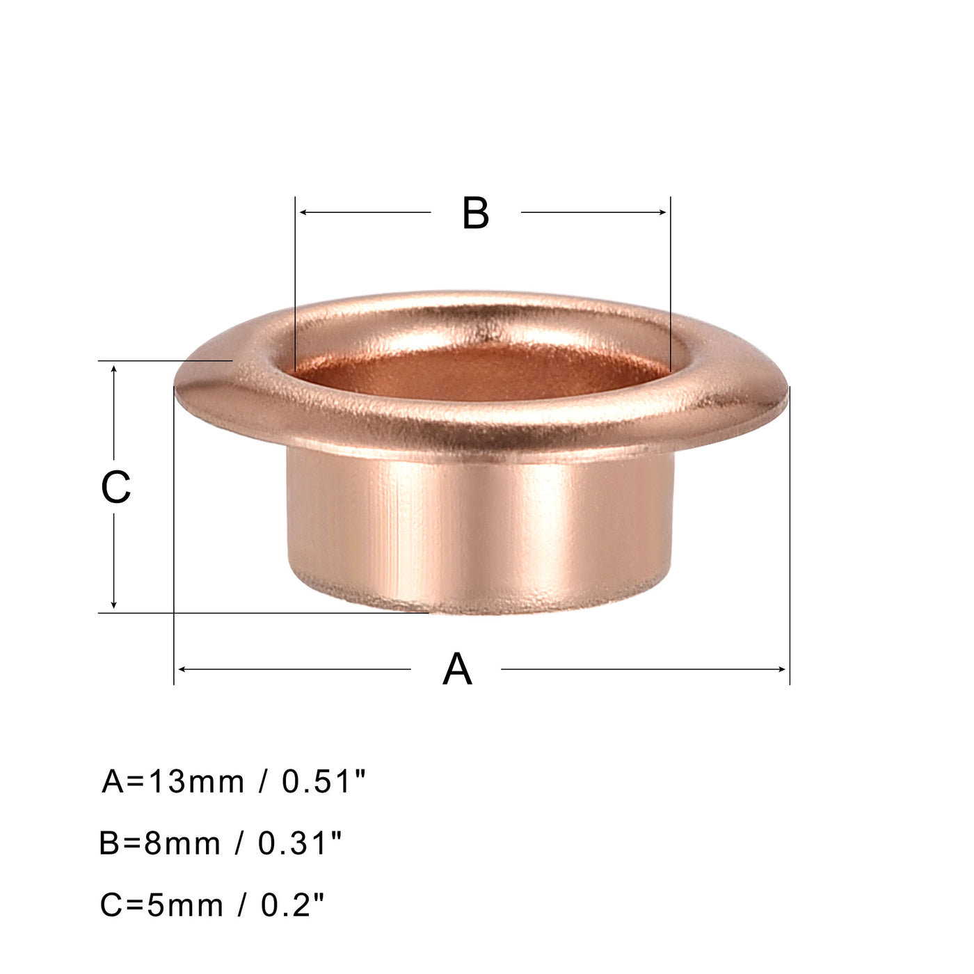 Harfington Eyelets with Washers -  Iron Hollow Rivets Grommets Kit