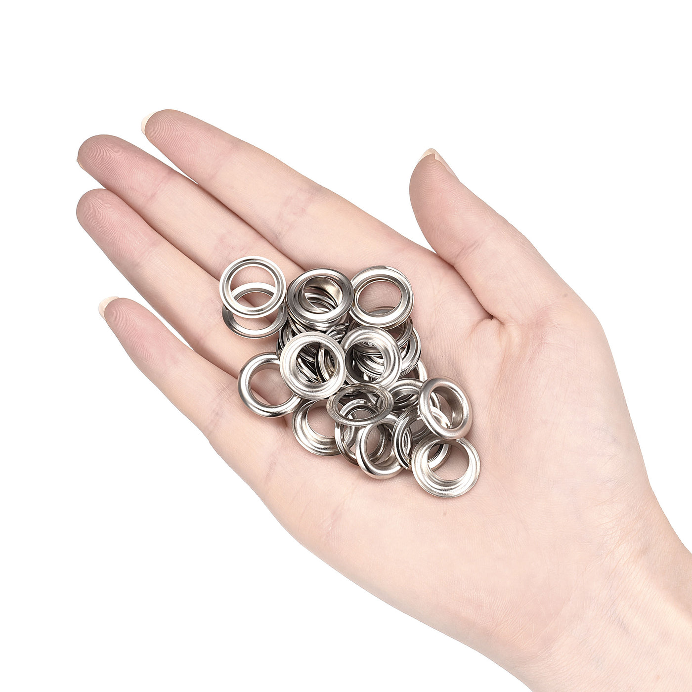 Harfington Eyelets with Washers, Iron Through Hole Hollow Rivets