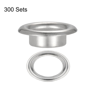 Harfington Eyelets with Washers,  Iron Hollow Rivets Grommets for Leather