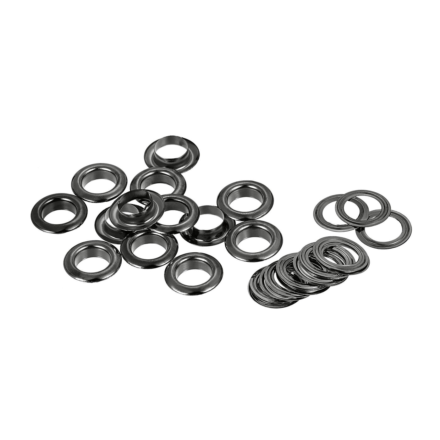 Harfington Eyelets with Washers, Iron Through Hole Hollow Rivets