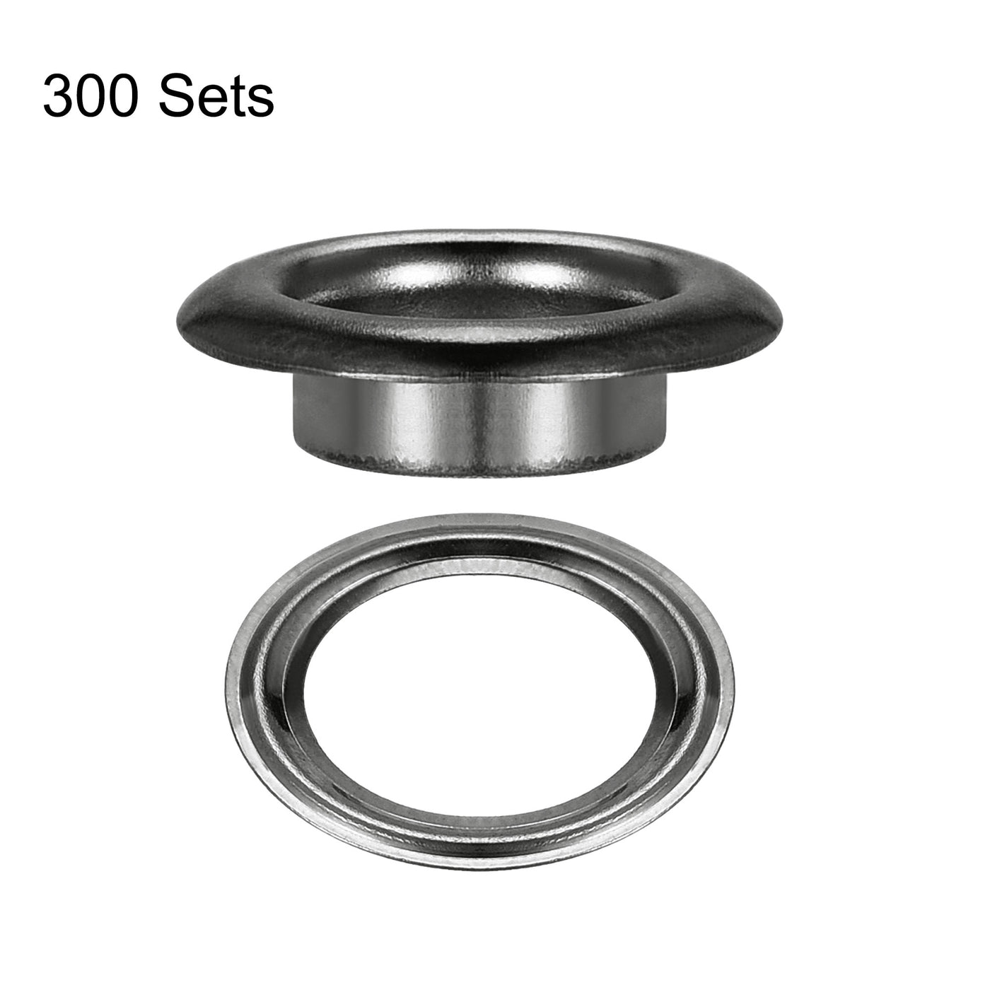 Harfington Eyelets with Washers,  Iron Hollow Rivets Grommets for Leather