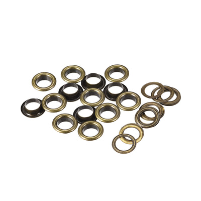 Harfington Eyelets with Washers,  Iron Hollow Rivets Grommets for Leather
