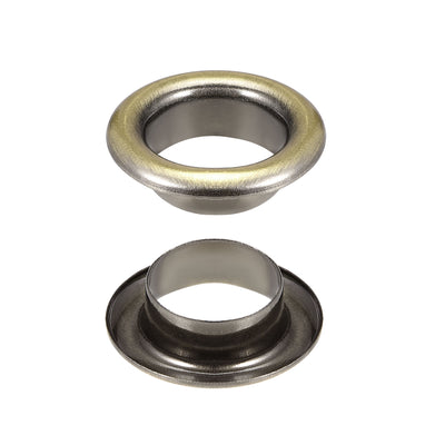 Harfington Eyelets with Washers, Iron Through Hole Hollow Rivets