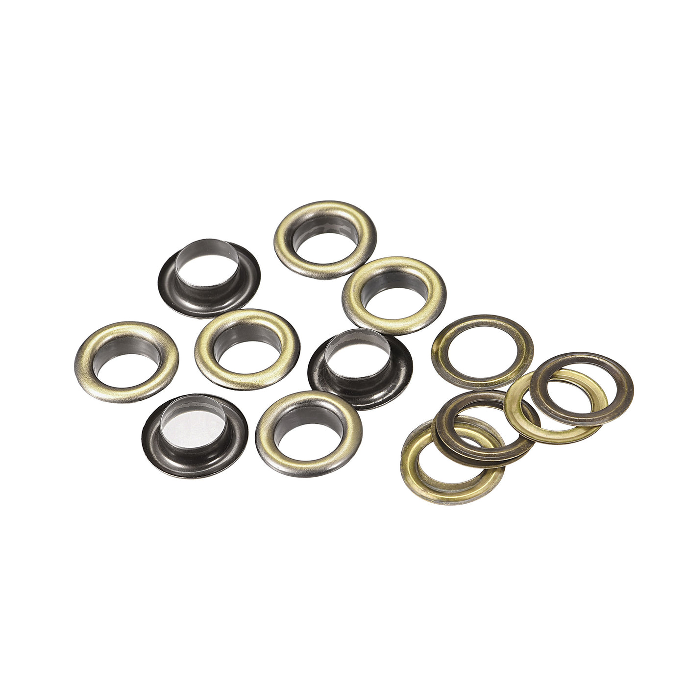Harfington Eyelets with Washers,  Iron Hollow Rivets Grommets for Leather