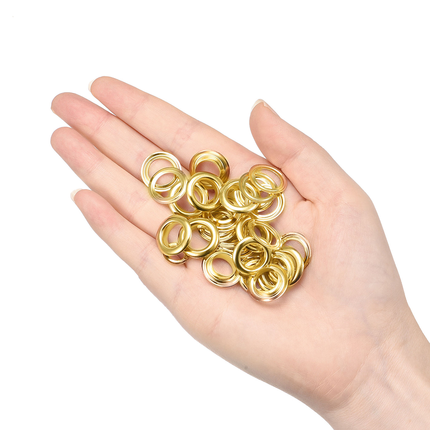 Harfington Eyelets with Washers, Iron Through Hole Hollow Rivets