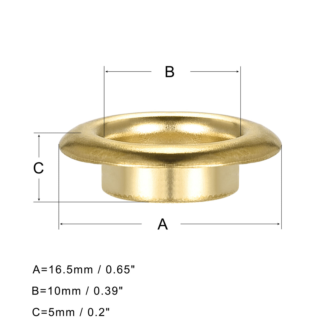 Harfington Eyelets with Washers,  Iron Hollow Rivets Grommets for Leather