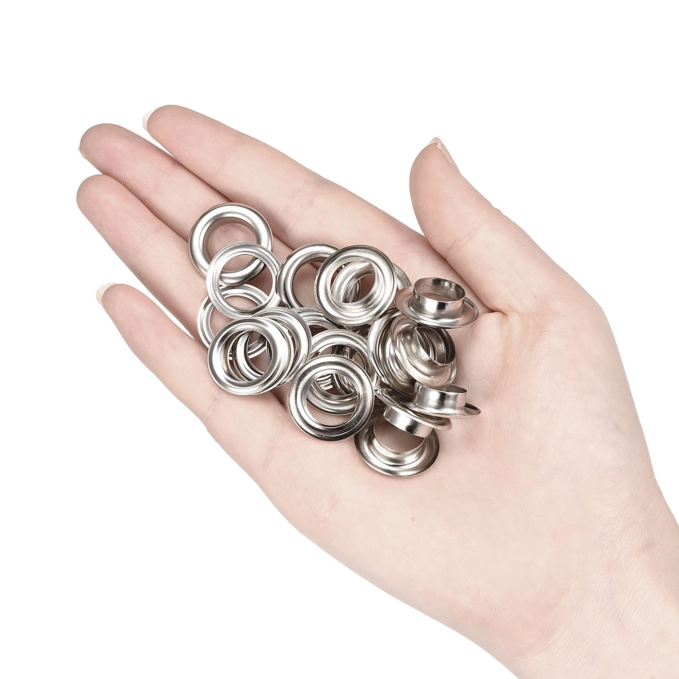 Harfington Eyelets with Washers,  Iron Hollow Rivets for Leather