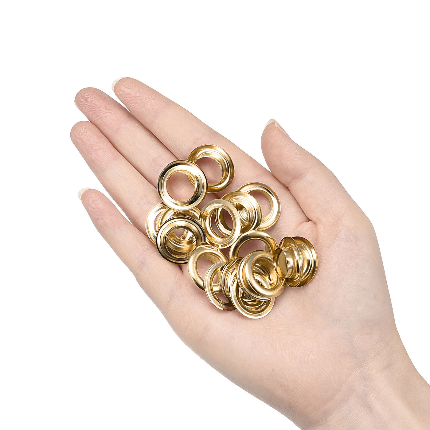 Harfington Eyelets with Washers,  Iron Hollow Rivets for Leather