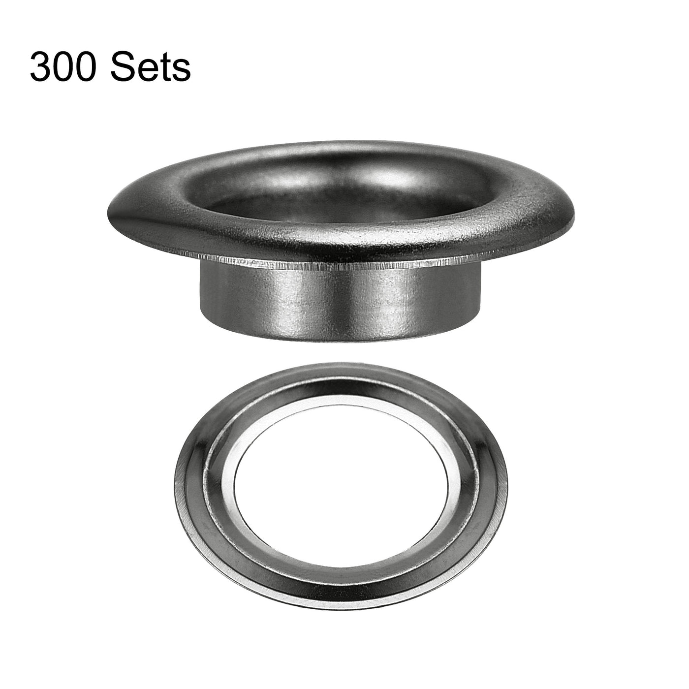 Harfington Eyelets with Washers,  Iron Hollow Rivets for Leather