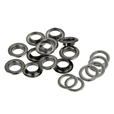 Harfington Eyelets with Washers,  Iron Hollow Rivets for Leather