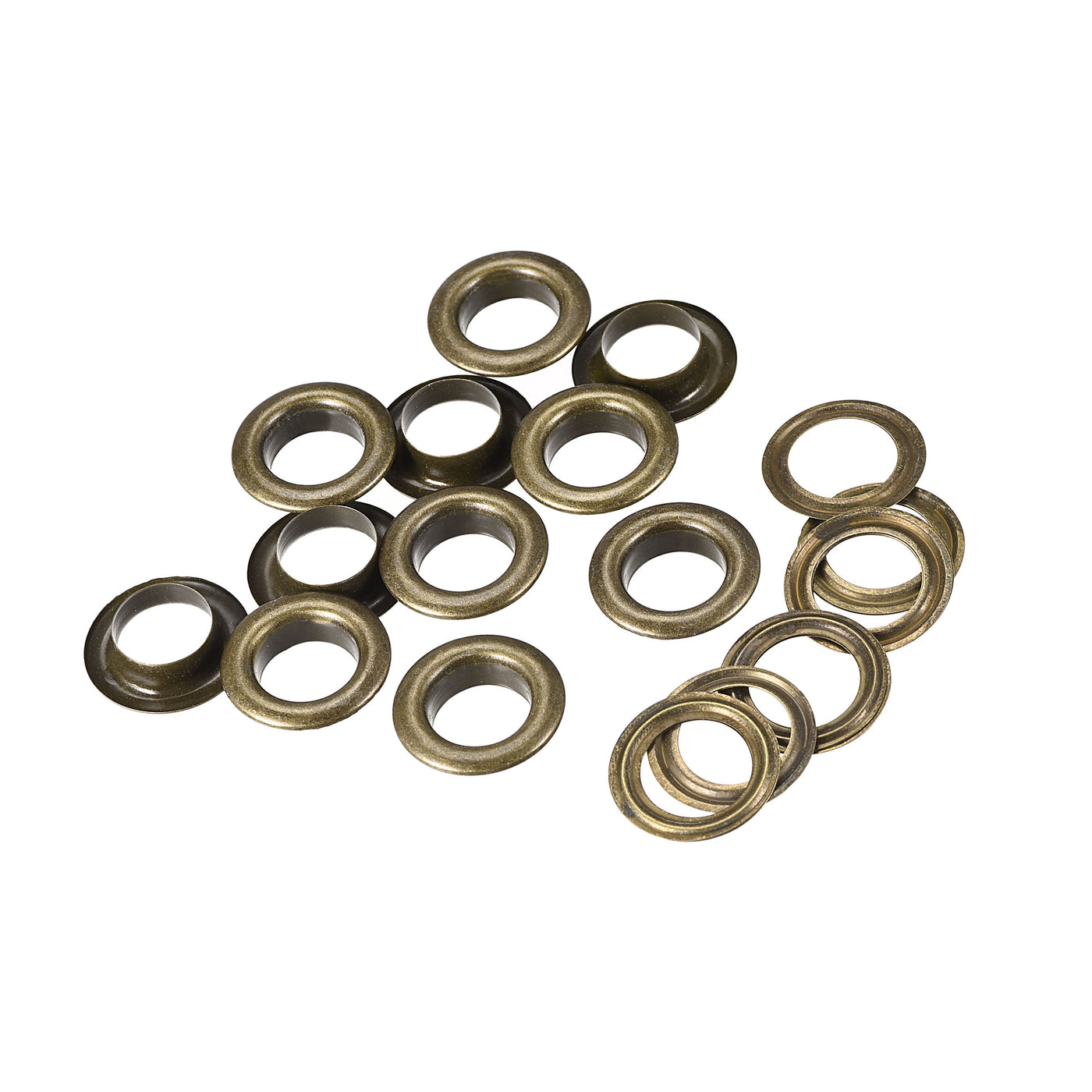 Harfington Eyelets with Washers,  Iron Hollow Rivets for Leather