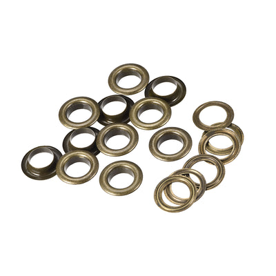 Harfington Eyelets with Washers,  Iron Hollow Rivets for Leather