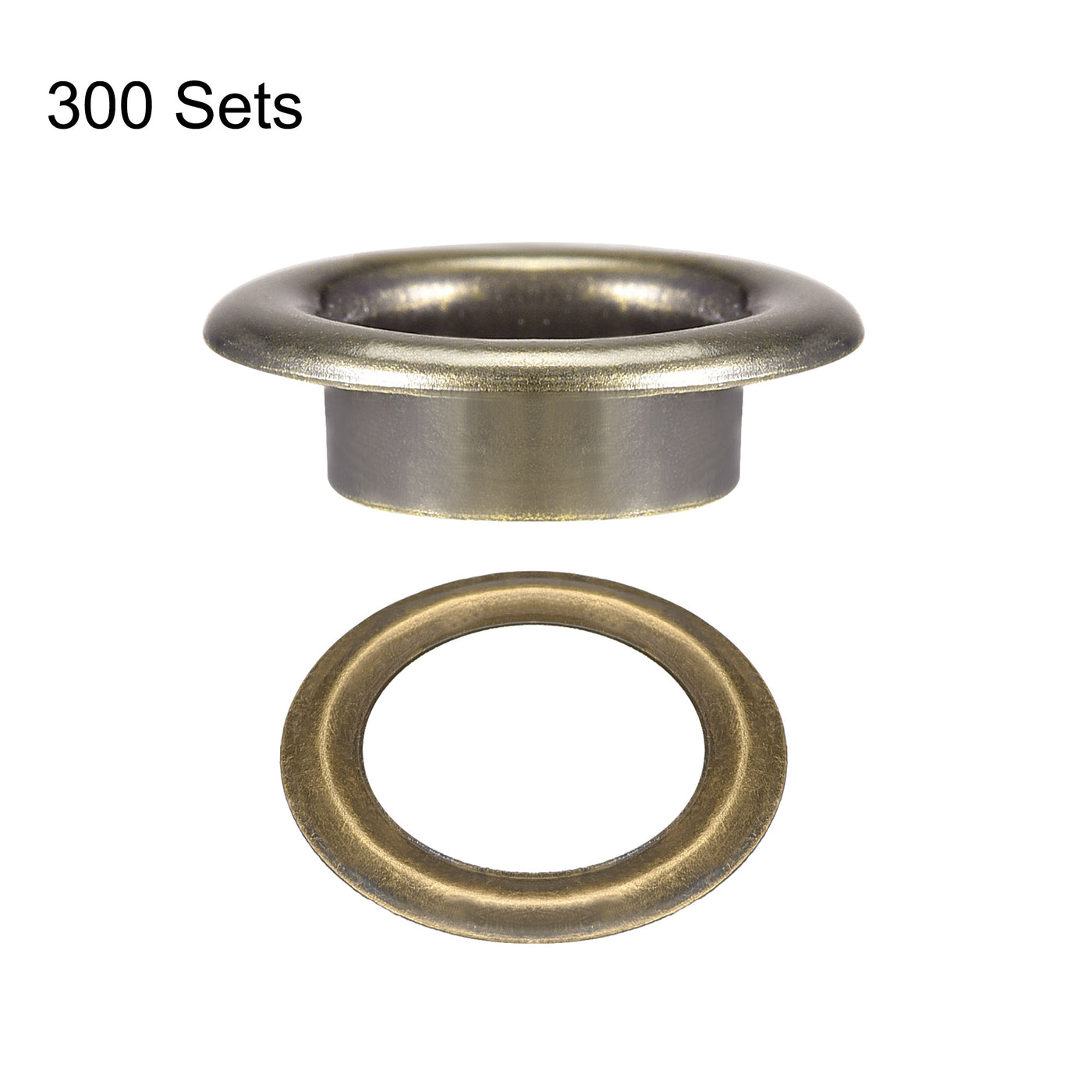 Harfington Eyelets with Washers,  Iron Hollow Rivets for Leather