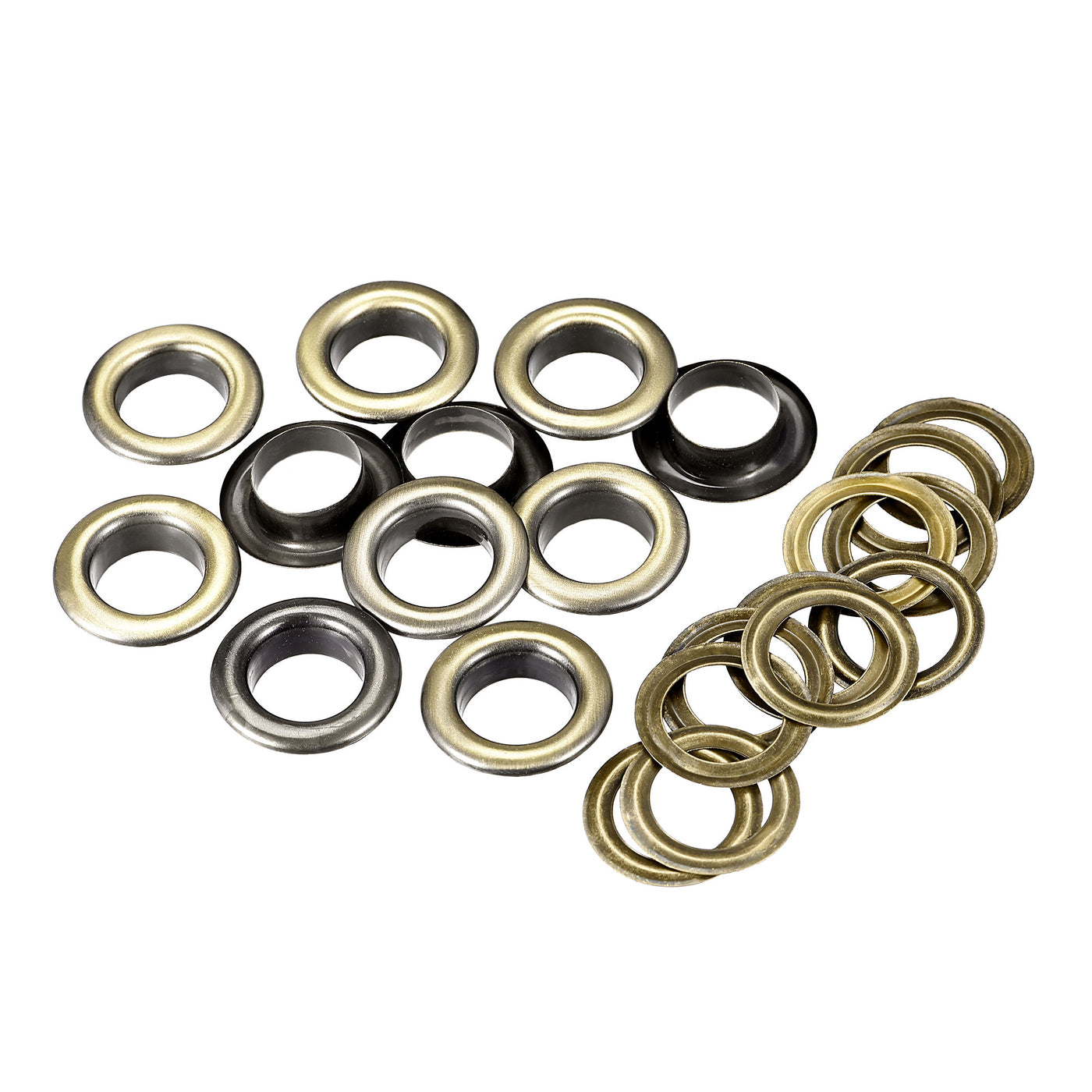 Harfington Eyelets with Washers,  Iron Hollow Rivets for Leather