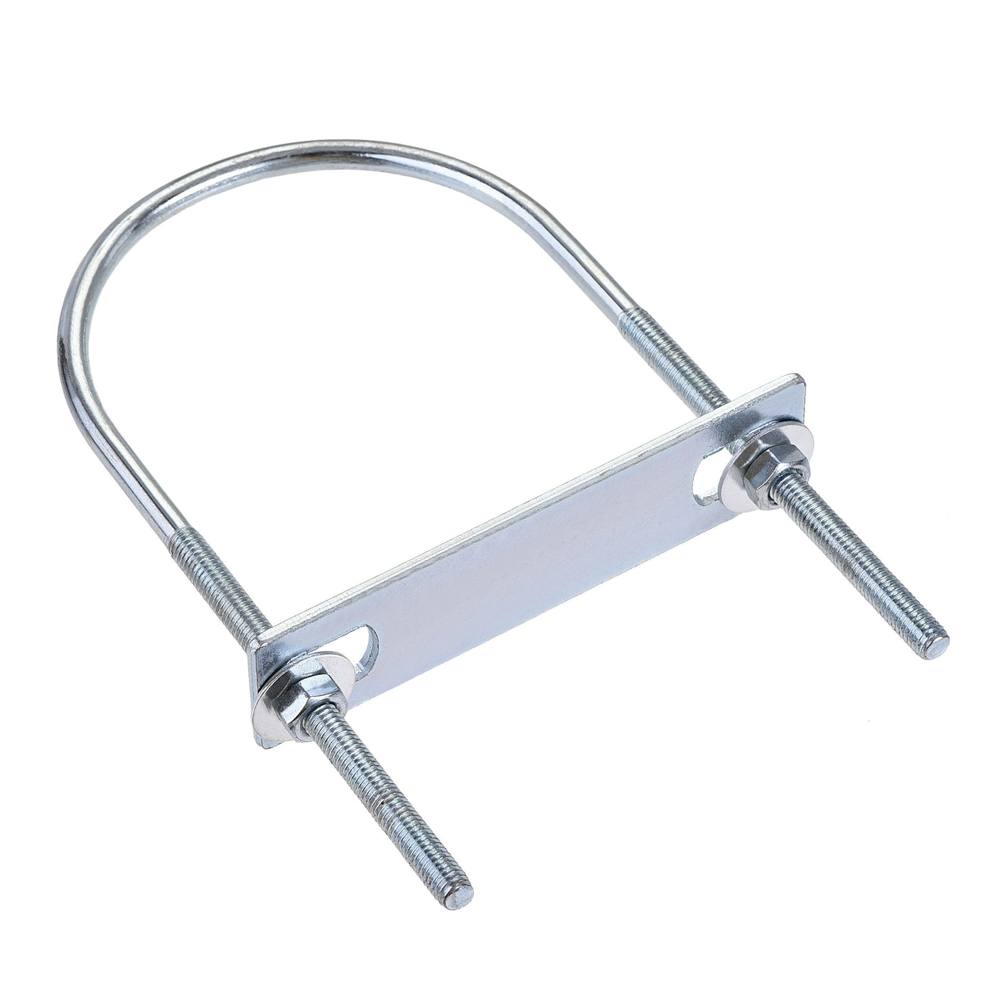 Harfington Round U-Bolt 76mm Inner Width 150mm Length Steel M6 with Nut Plate Washer 1 Set