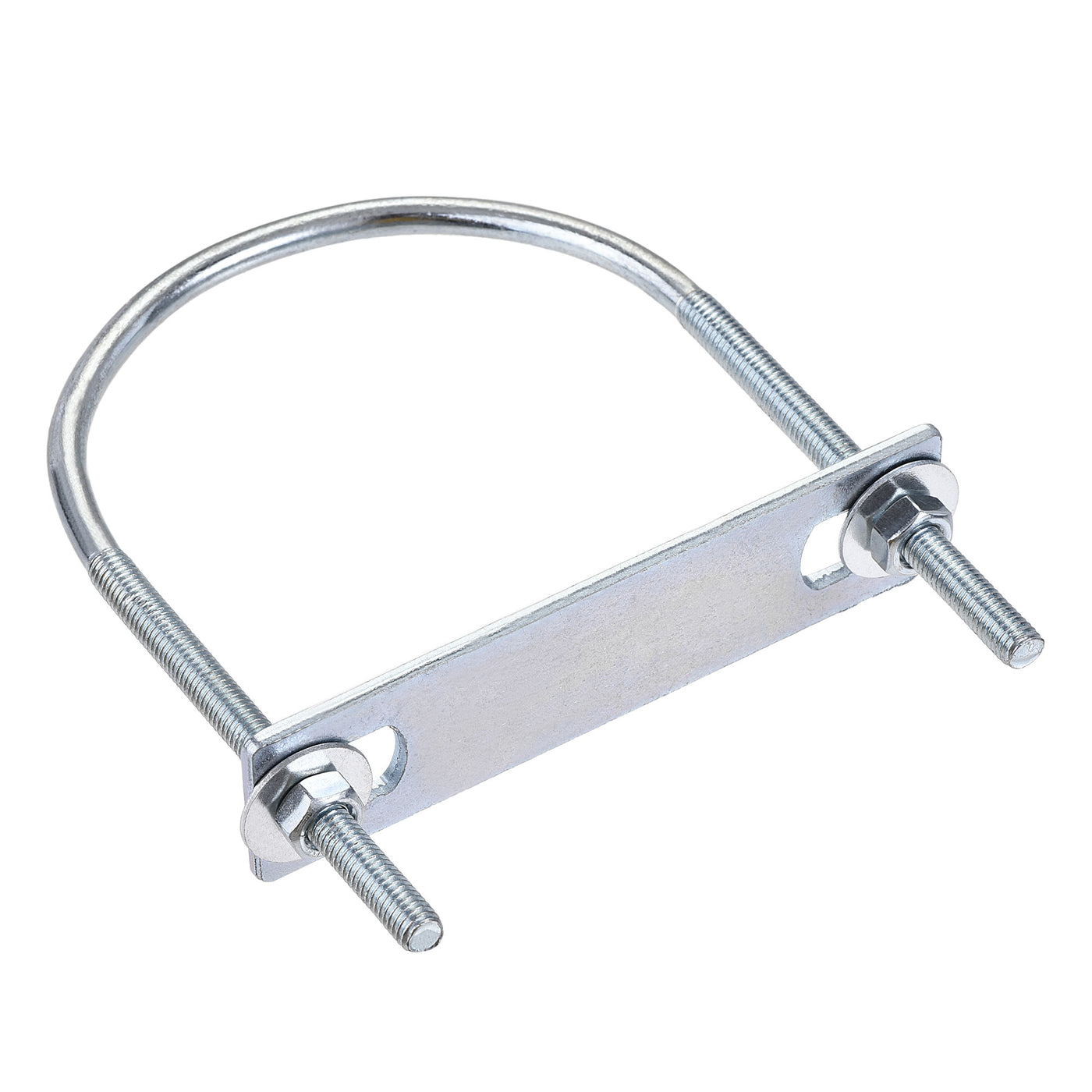 Harfington Round U-Bolt 80mm Inner Width 120mm Length Steel M6 with Nut Plate Washer 1 Set