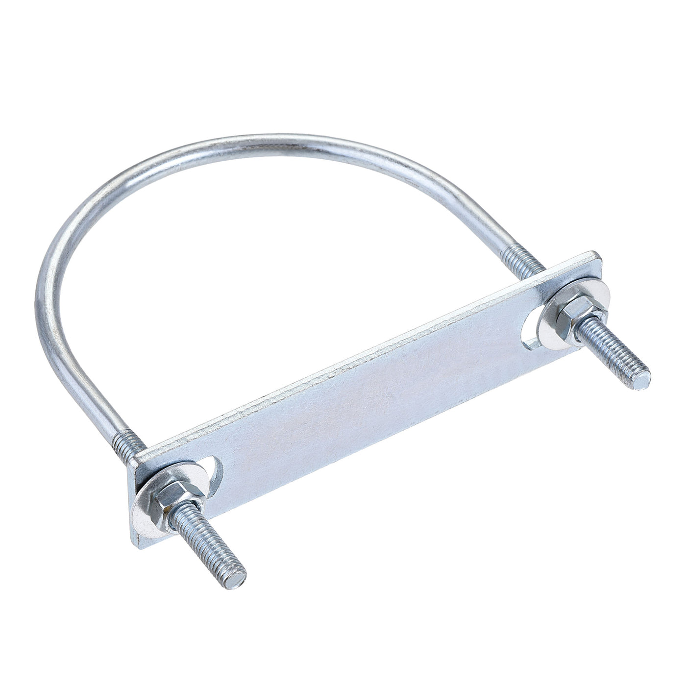 Harfington Round U-Bolt 95mm Inner Width 110mm Length Steel M6 with Nut Plate Washer 1 Set