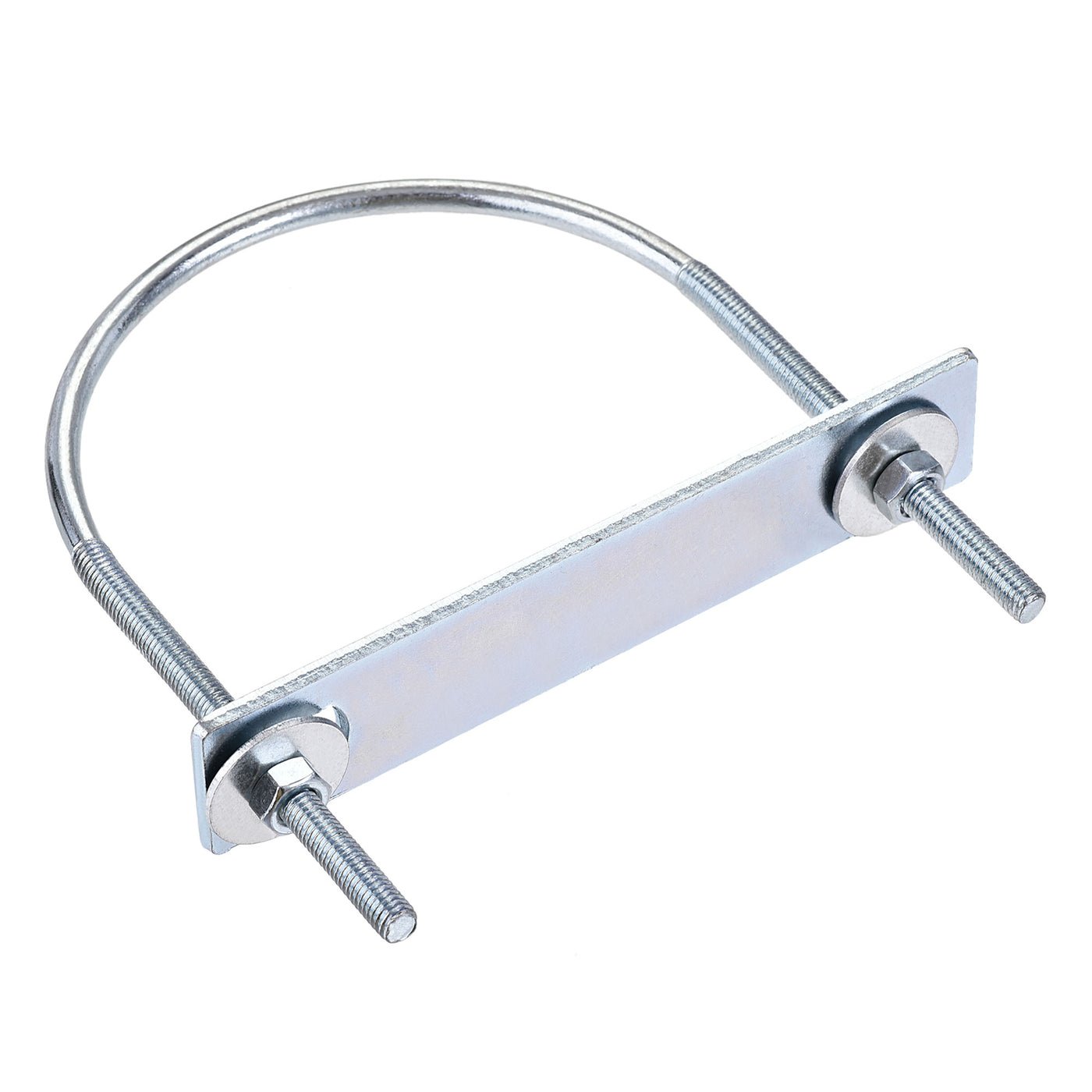 Harfington Round U-Bolt 95mm Inner Width 130mm Length Steel M6 with Nut Plate Washer 1 Set