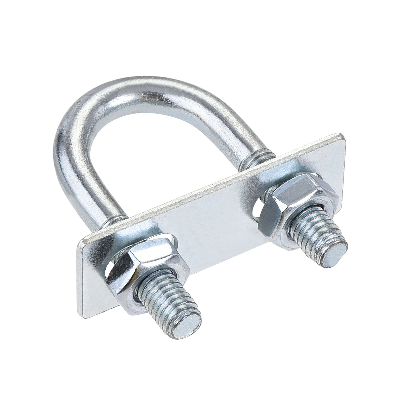 Harfington Round U-Bolt 22mm Inner Width 56mm Length Steel M8 with Nut Plate 1 Set