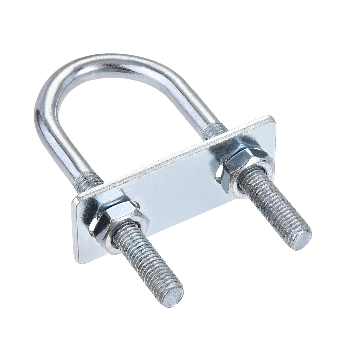 Harfington Round U-Bolt 31mm Inner Width 90mm Length Steel M8 with Nut Plate 1 Set