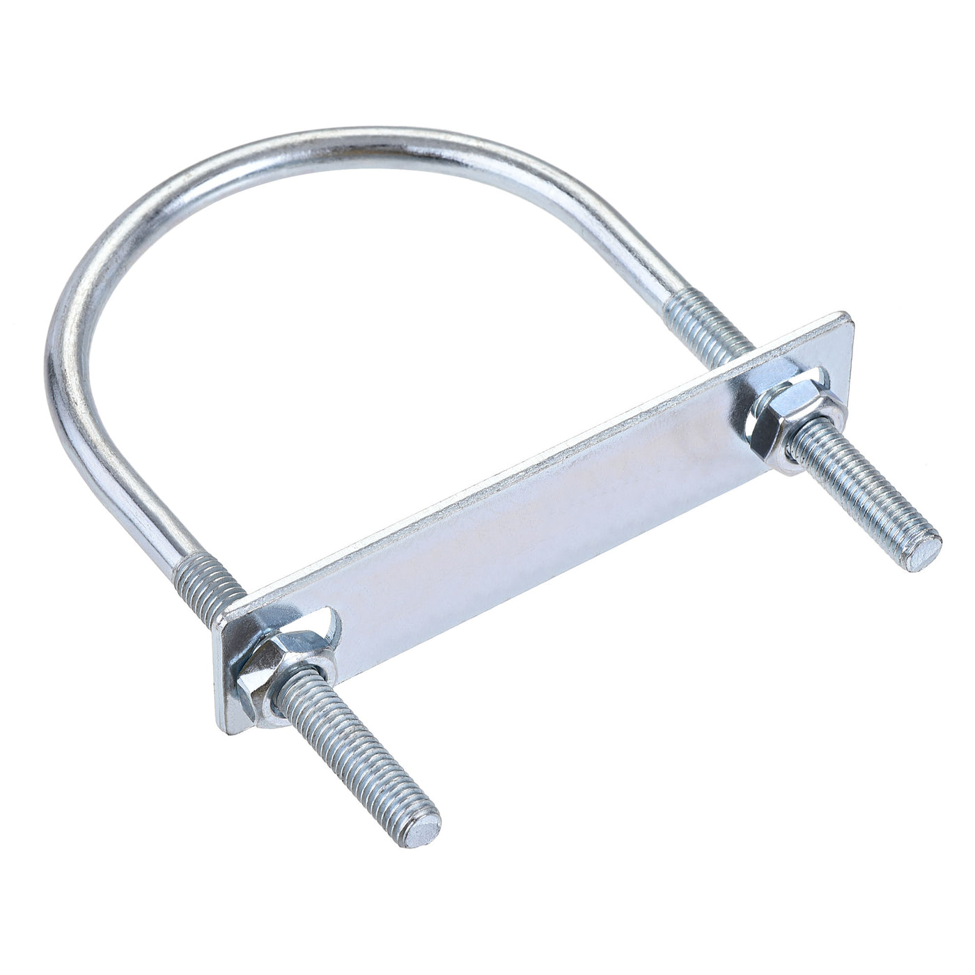 Harfington Round U-Bolt 80mm Inner Width 130mm Length Steel M8 with Nut Plate 1 Set