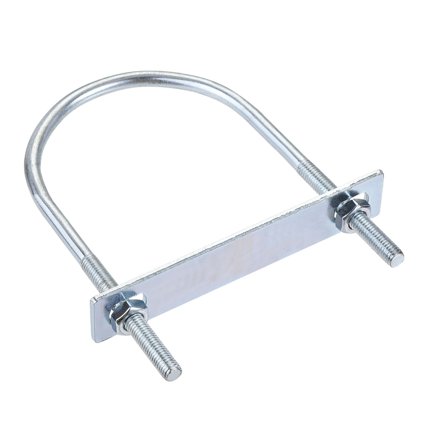 Harfington Round U-Bolt 90mm Inner Width 150mm Length Steel M8 with Nut Plate 1 Set