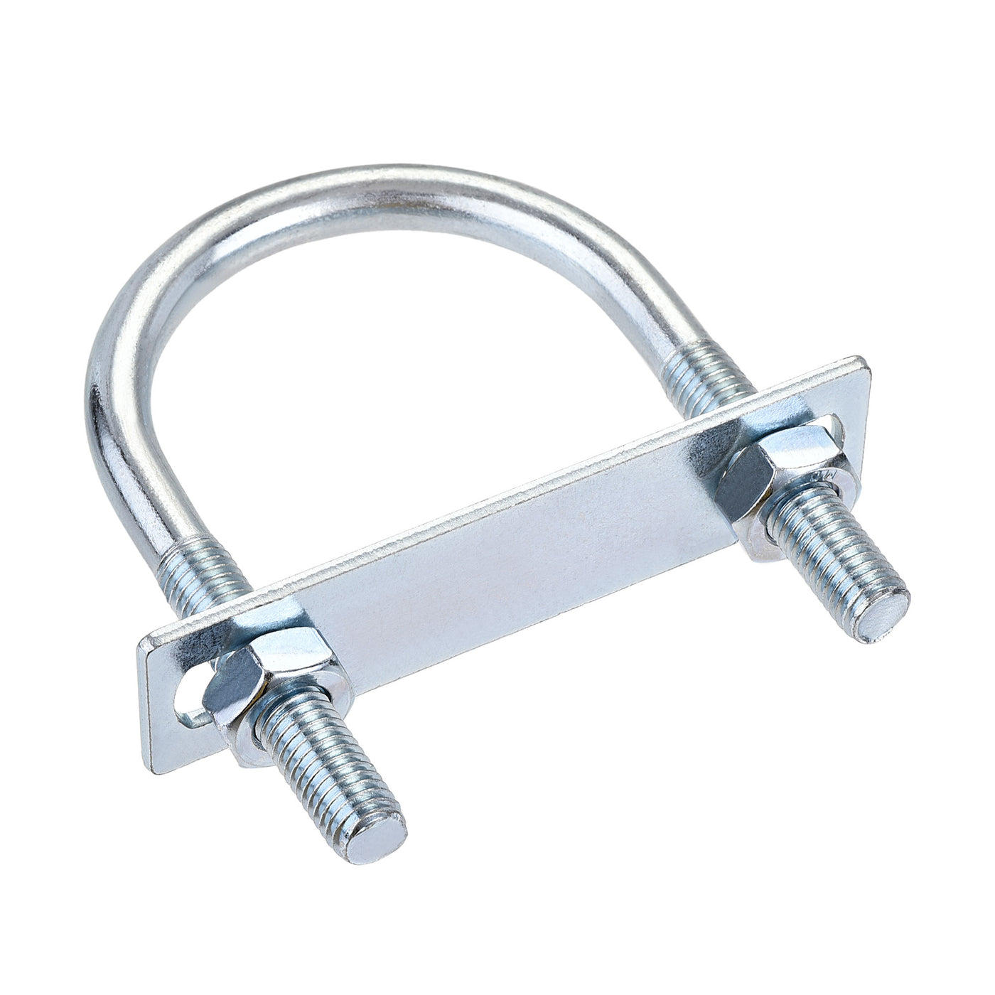 Harfington Round U-Bolt 60mm Inner Width 100mm Length Steel M10 with Nut Plate 1 Set