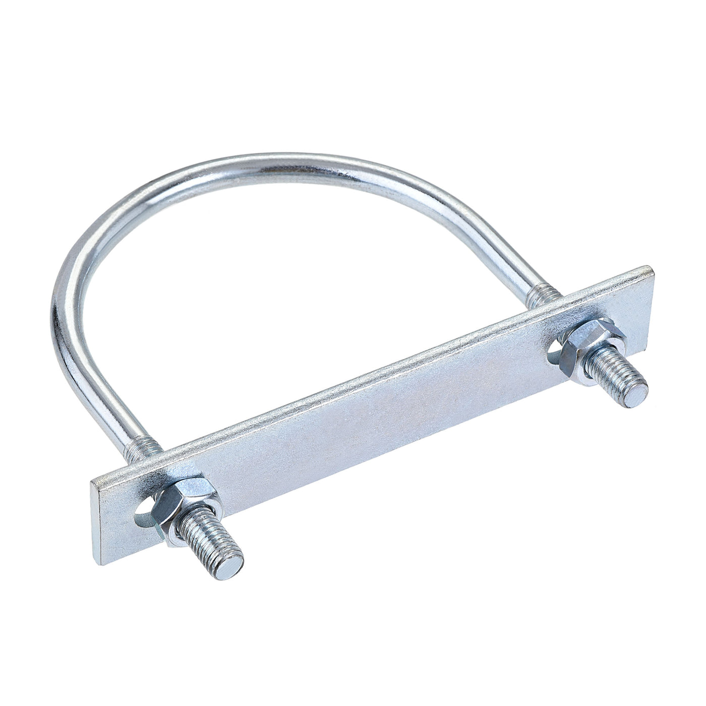 Harfington Round U-Bolt 108mm Inner Width 136mm Length Steel M10 with Nut Plate 1 Set