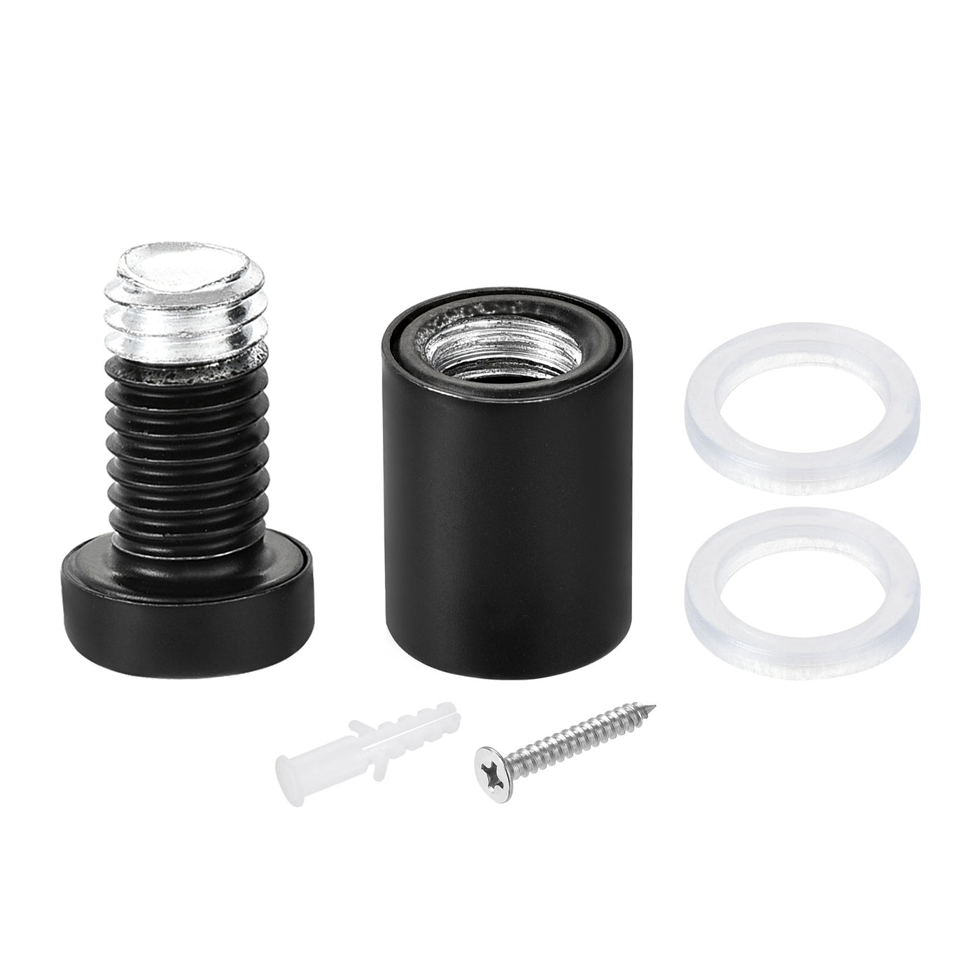 Harfington 1/2" Dia. x 7/8"(12x22mm) Standoff Screws Wall Mount Sign Holders Acrylic Glass Nails with Accessories 12pcs