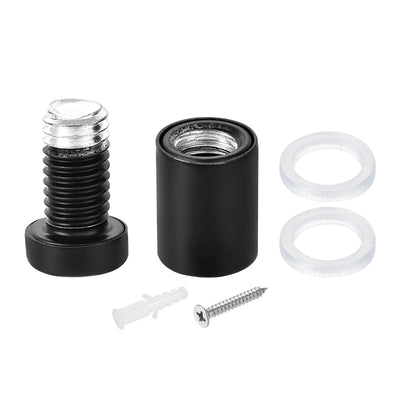 Harfington 1/2" Dia. x 7/8"(12x22mm) Standoff Screws Wall Mount Sign Holders Acrylic Glass Nails with Accessories 12pcs