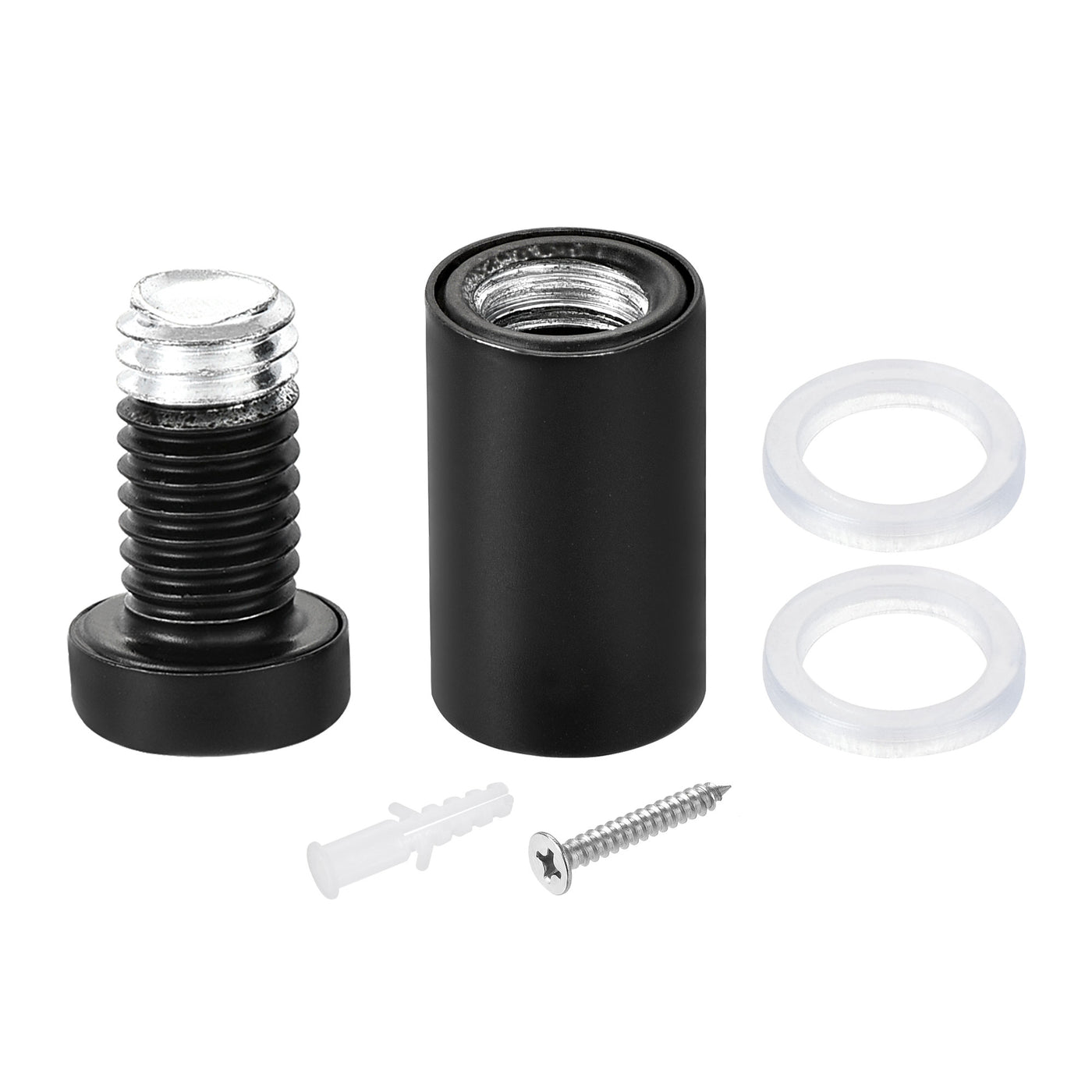 Harfington 1/2" Dia. x 1-1/16"(12x27mm) Standoff Screws Wall Mount Sign Holders Acrylic Glass Nails with Accessories 12pcs