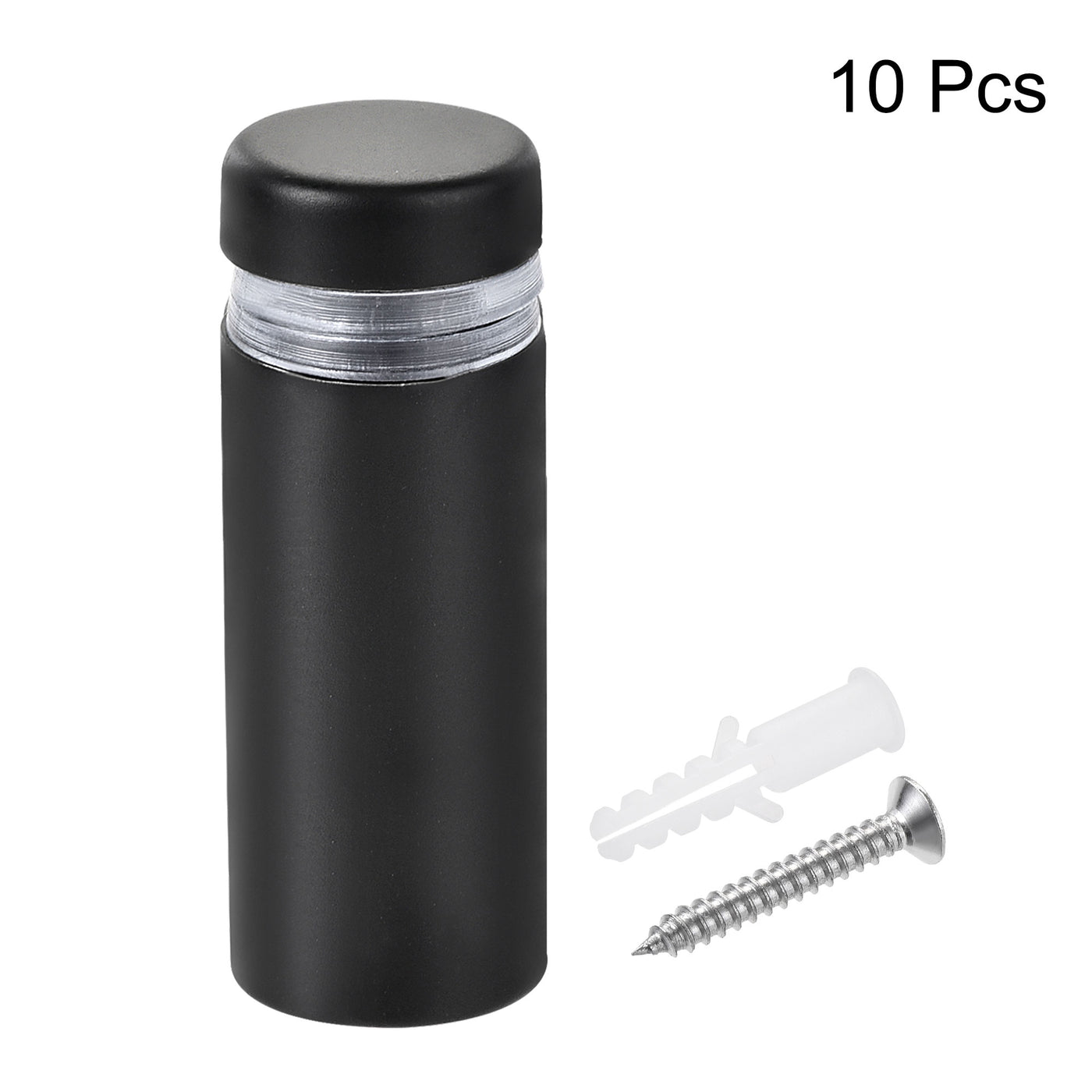 Harfington 1/2" Dia. x 1-5/16"(12x33mm) Standoff Screws Wall Mount Sign Holders Acrylic Glass Nails with Accessories 10pcs