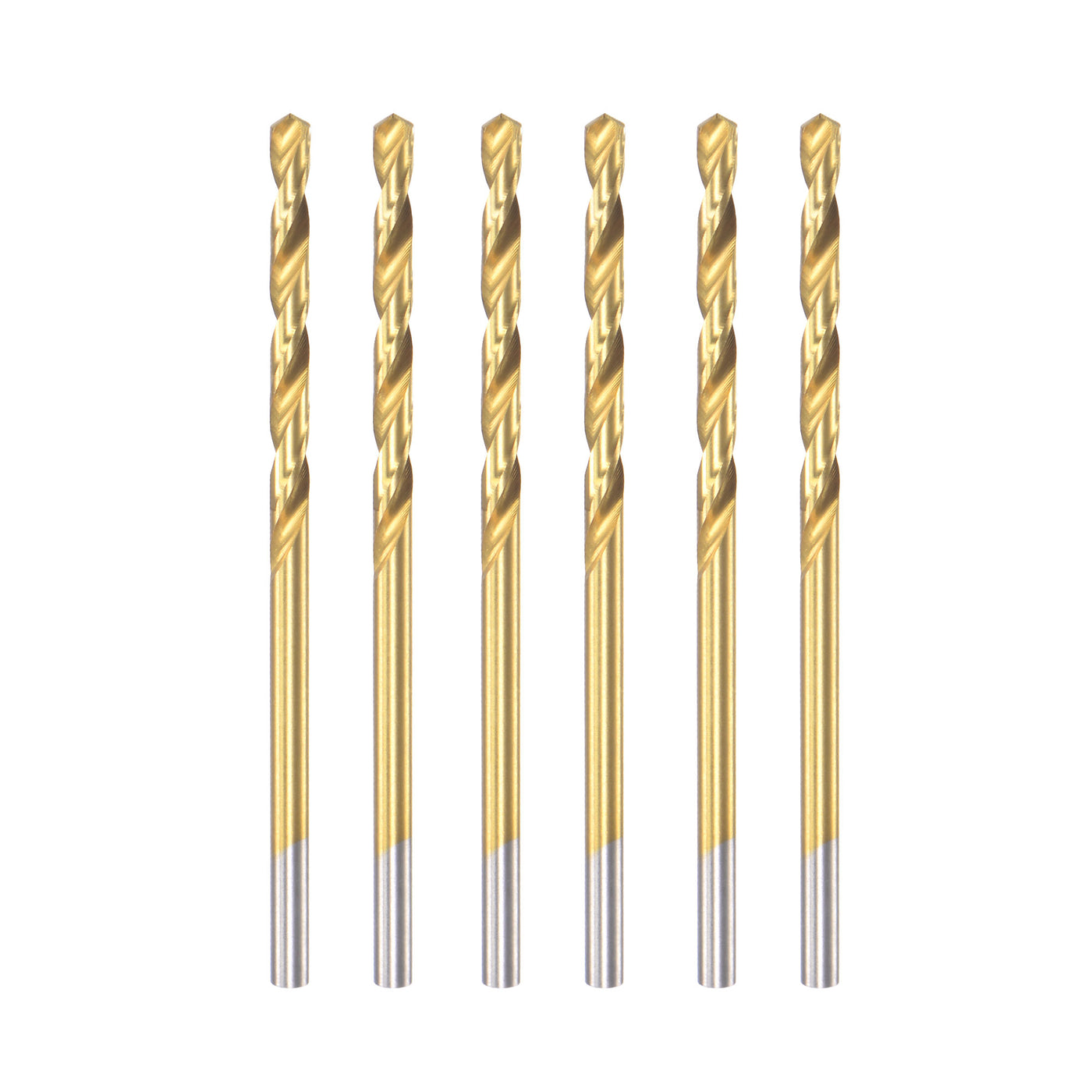 Harfington HSS Titanium Coated Straight Shank Twist Drill Bit