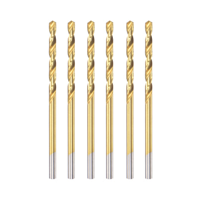 Harfington HSS Titanium Coated Straight Shank Twist Drill Bit