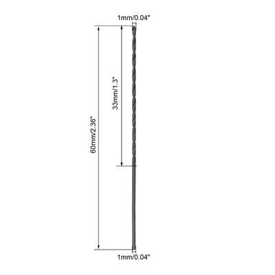 Harfington High Speed Steel Lengthen Straight Shank Twist Drill Bit Fully Ground