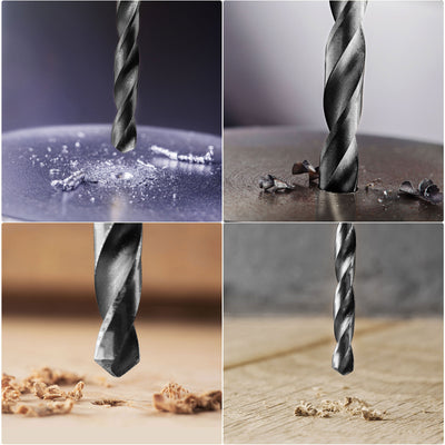 Harfington High Speed Steel Lengthen Straight Shank Twist Drill Bit Fully Ground