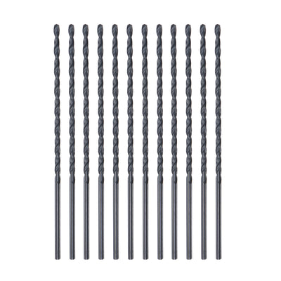 Harfington High Speed Steel Lengthen Straight Shank Twist Drill Bit Fully Ground