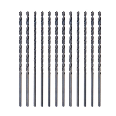 Harfington High Speed Steel Lengthen Straight Shank Twist Drill Bit Fully Ground