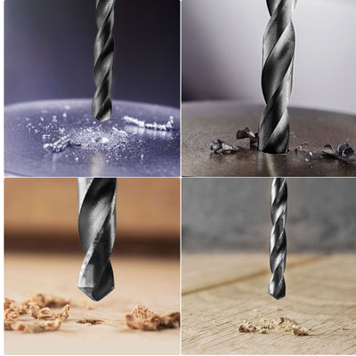 Harfington High Speed Steel Lengthen Straight Shank Twist Drill Bit Fully Ground