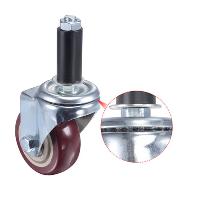 Harfington Swivel Expanding Stem Caster Diameter Capacity, for Kitchen Prep Tables, PVC