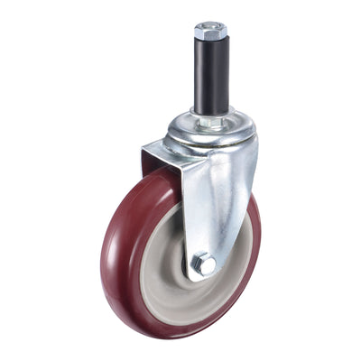 Harfington Swivel Expanding Stem Caster Diameter Capacity, for Kitchen Prep Tables, PVC