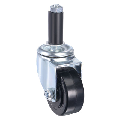 Harfington Swivel Expanding Stem Caster for Kitchen Prep Tables, Rubber